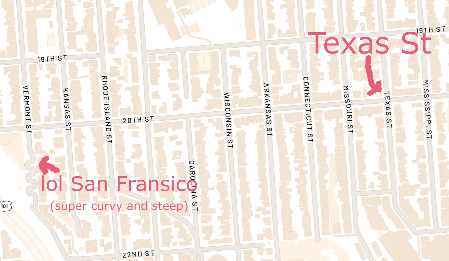 street map in SF
